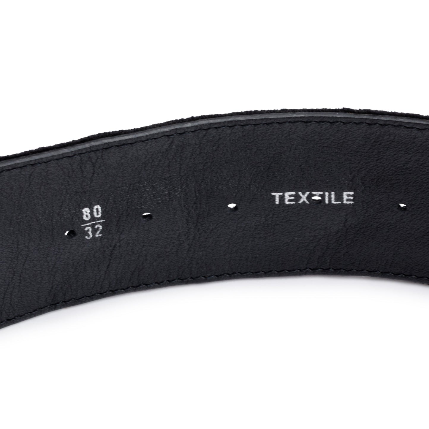 Chanel Black Canvas Sequin CC Wide Belt 80 32