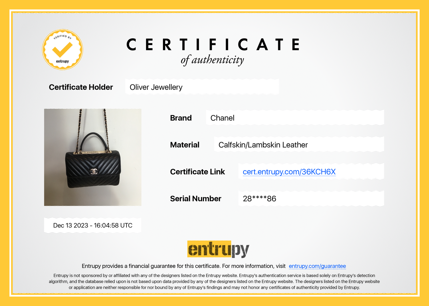 Chanel Black Chevron Lambskin Trendy CC Medium Top Handle Flap Bag w/ Box & Authenticity Card