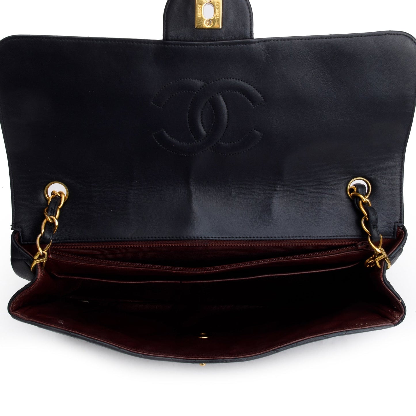 Chanel Black Lambskin Leather Classic Jumbo Single Flap Bag