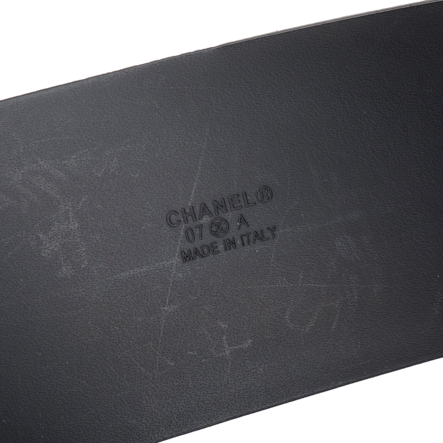 Chanel Black Patent Leather Resin Buckle Belt 75 30