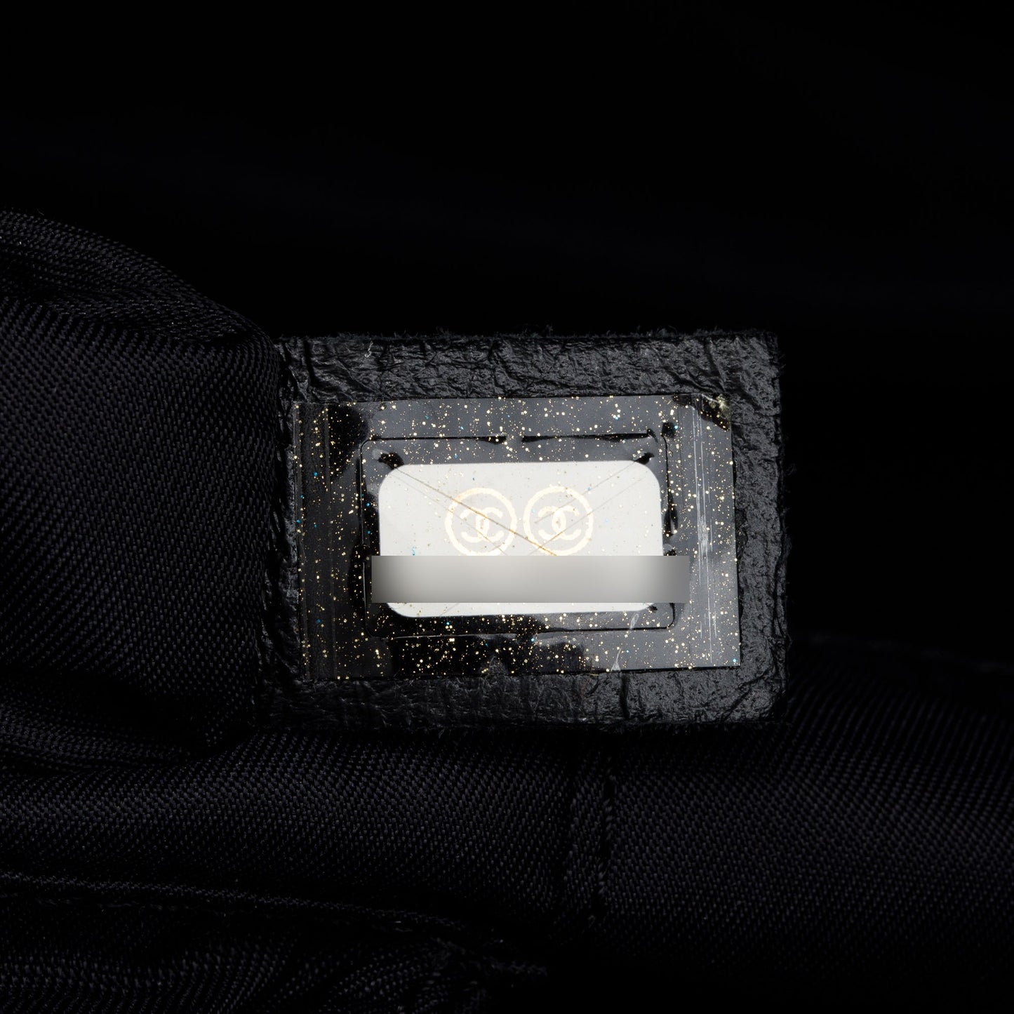 Chanel Black Quilted Coated Canvas Large Paris Biarritz Tote w/ Pouch & Authenticity Card