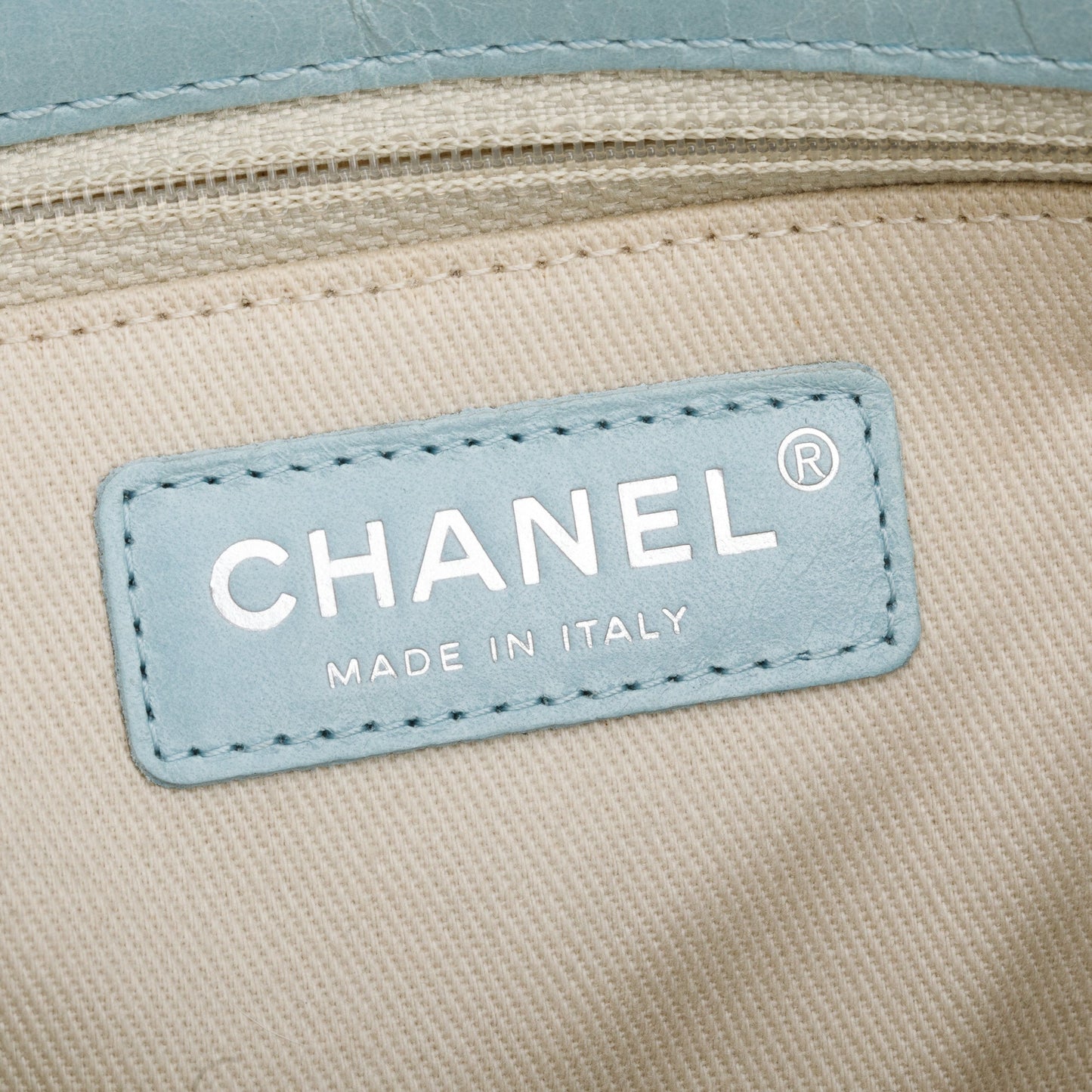Chanel Blue Quilted Calfskin Leather Coco Soft Single Flap Bag w/ Receipt & Authenticity Card