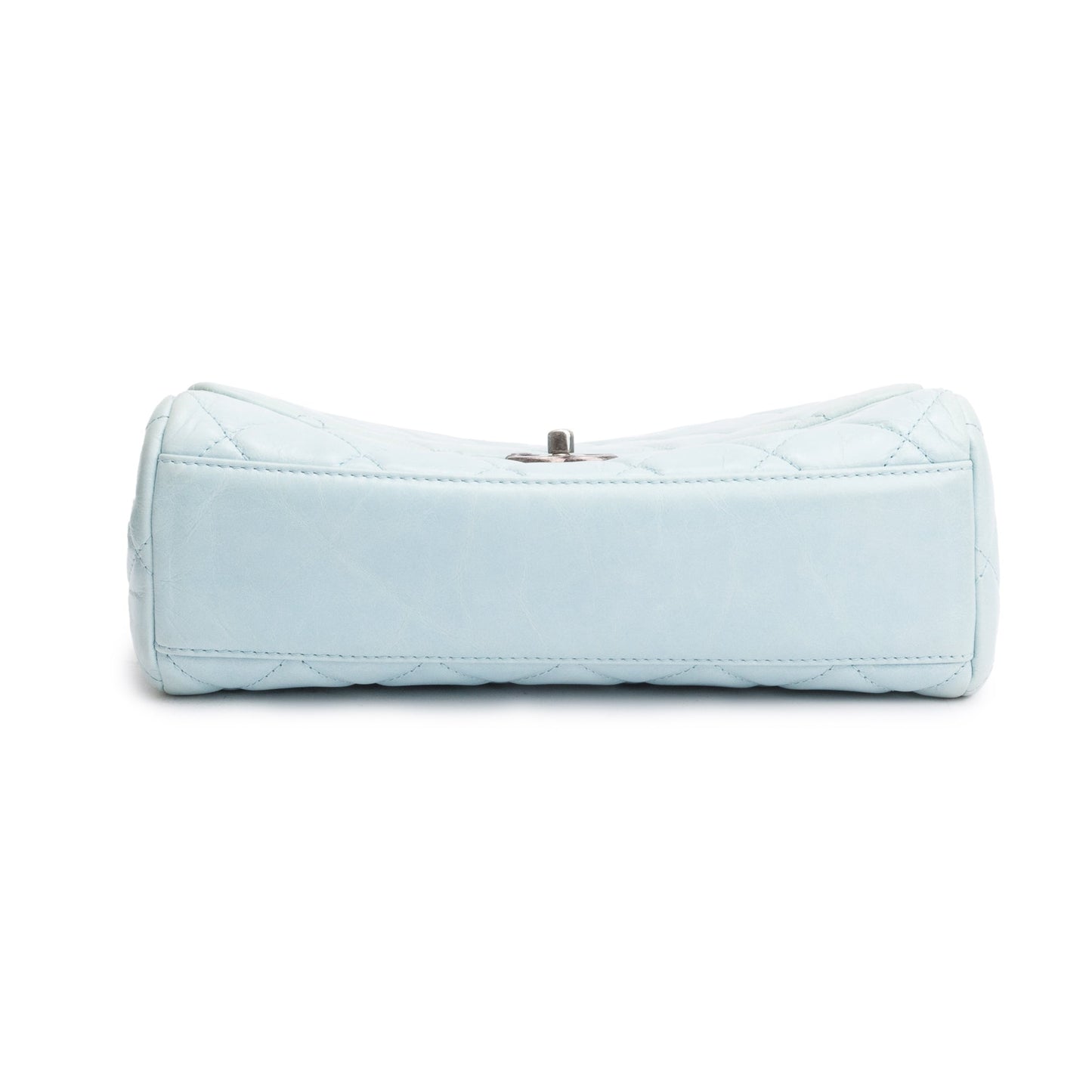 Chanel Blue Quilted Calfskin Leather Coco Soft Single Flap Bag w/ Receipt & Authenticity Card