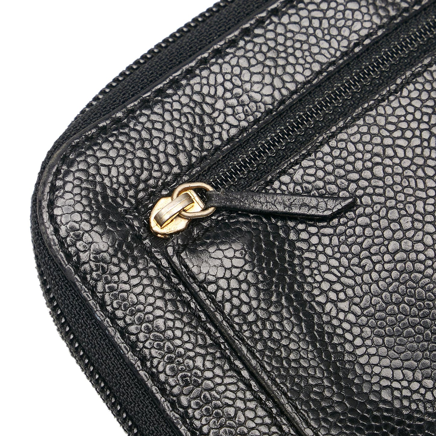 Chanel CC Caviar Leather Coin Pouch (SHG-34259)