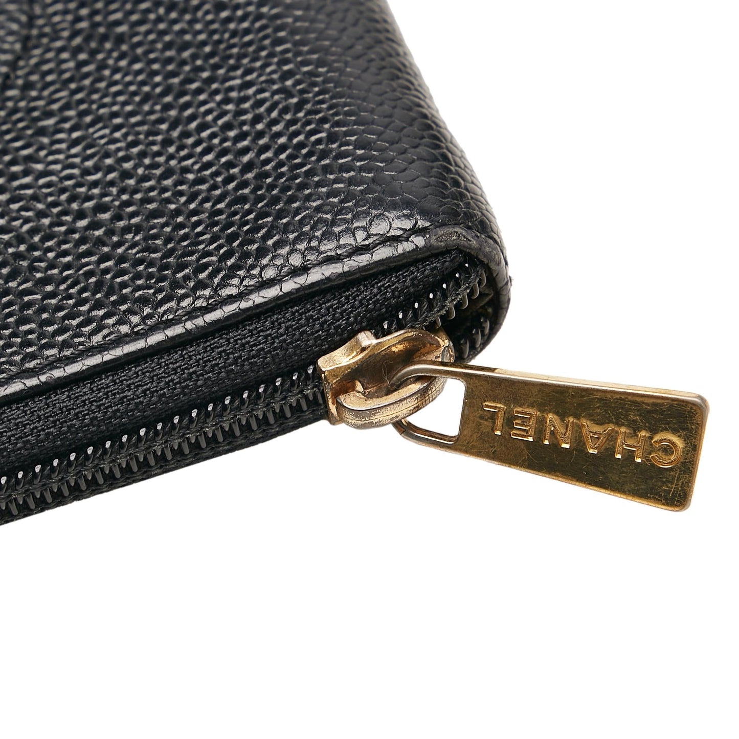 Chanel CC Caviar Leather Coin Pouch (SHG-34259)