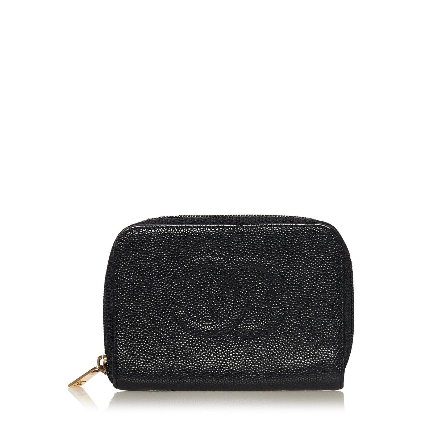 Chanel CC Caviar Leather Coin Pouch (SHG-34259)