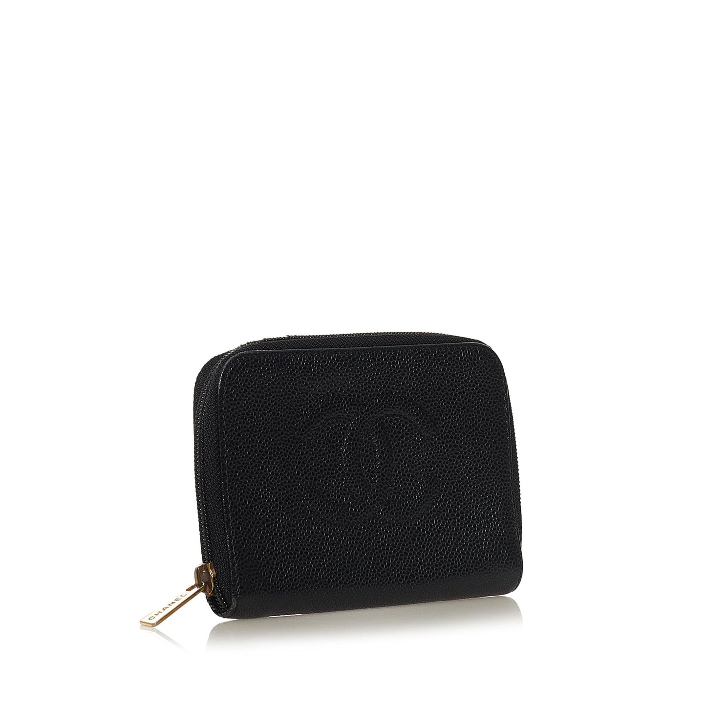 Chanel CC Caviar Leather Coin Pouch (SHG-34259)