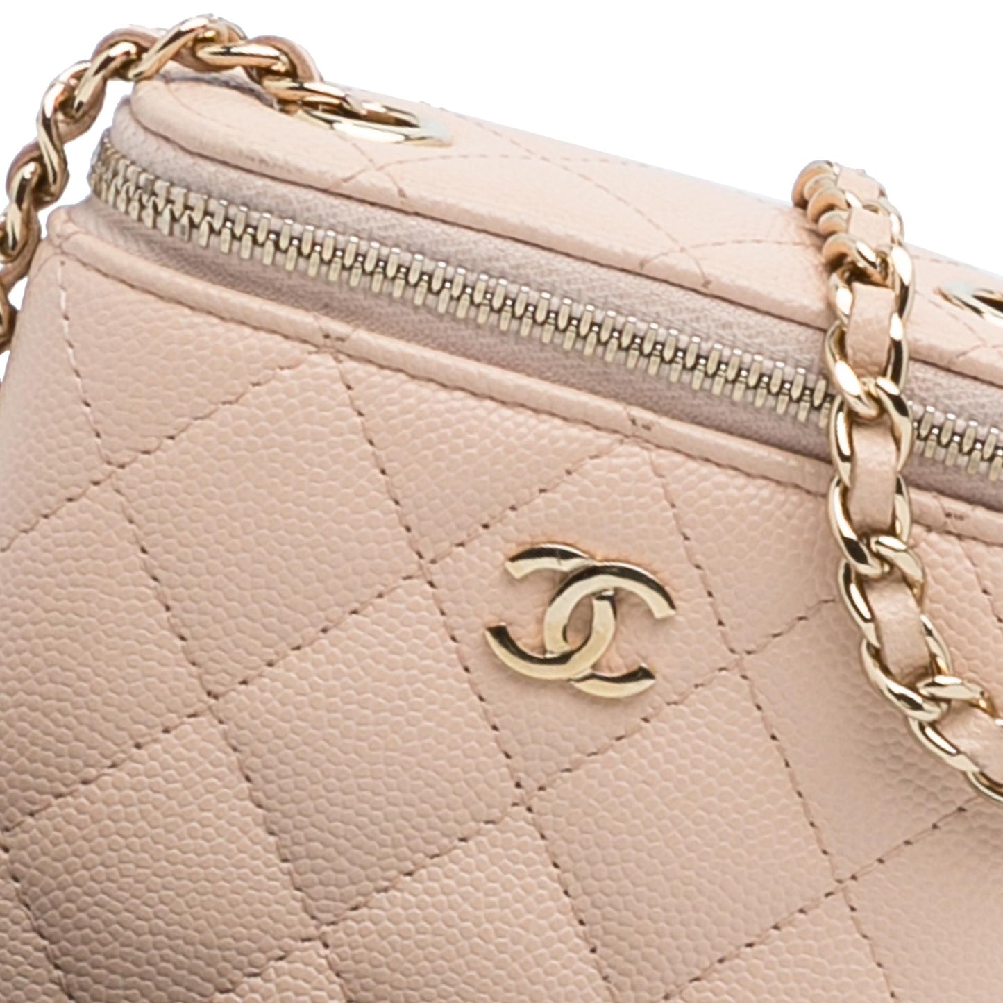 Chanel CC Caviar Vanity Bag (SHG-q2ptB5)