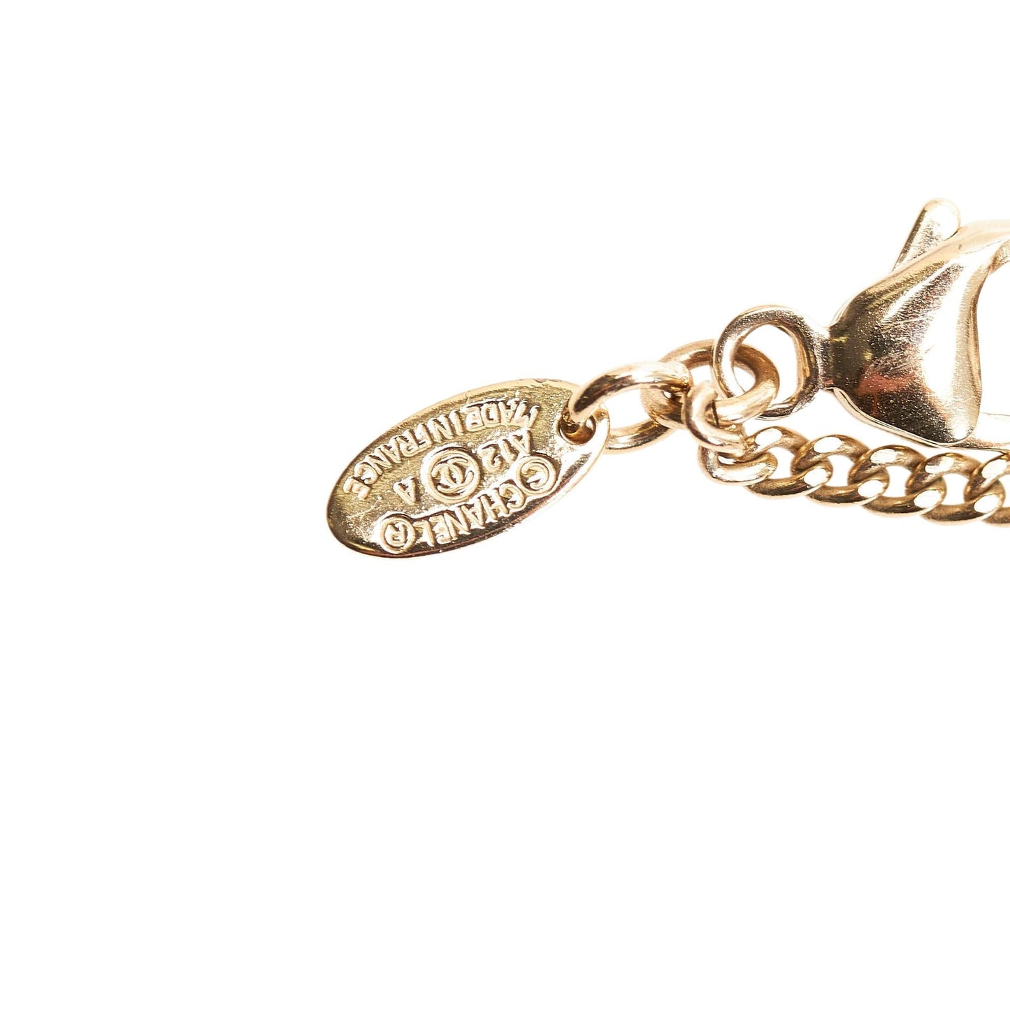 Chanel CC Faux Pearl Pendant Necklace (SHG-31292)