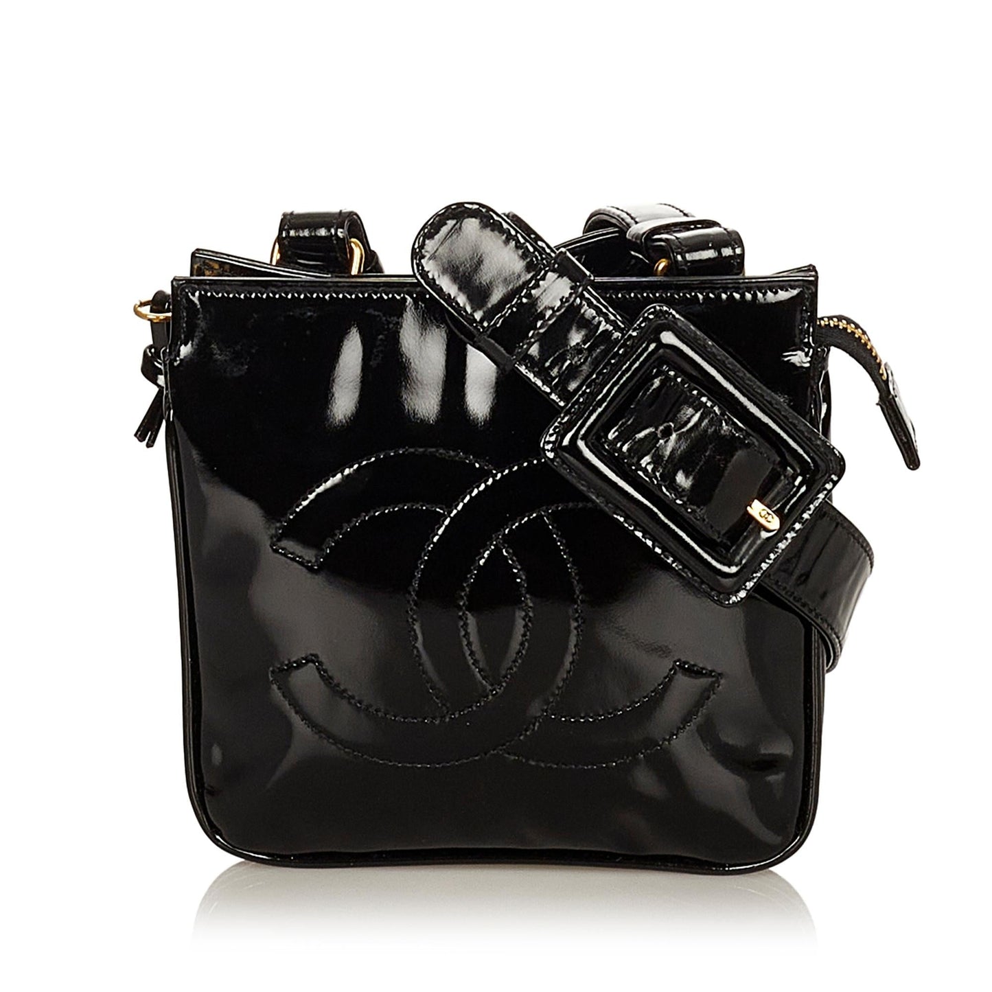 Chanel CC Patent Leather Belt Bag (SHG-27599)