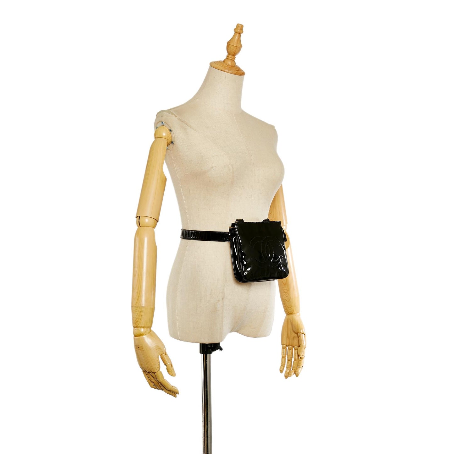 Chanel CC Patent Leather Belt Bag (SHG-27599)