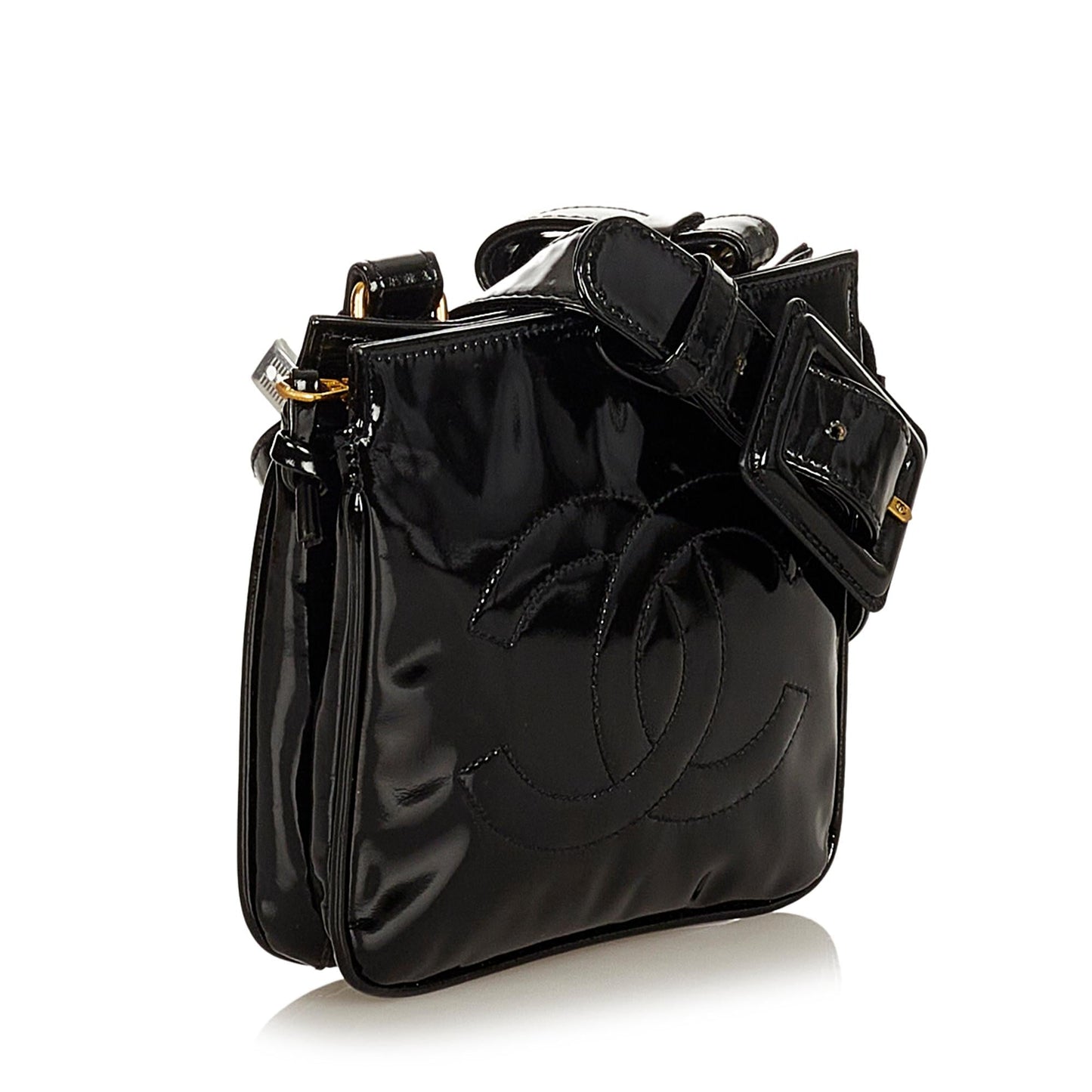 Chanel CC Patent Leather Belt Bag (SHG-27599)