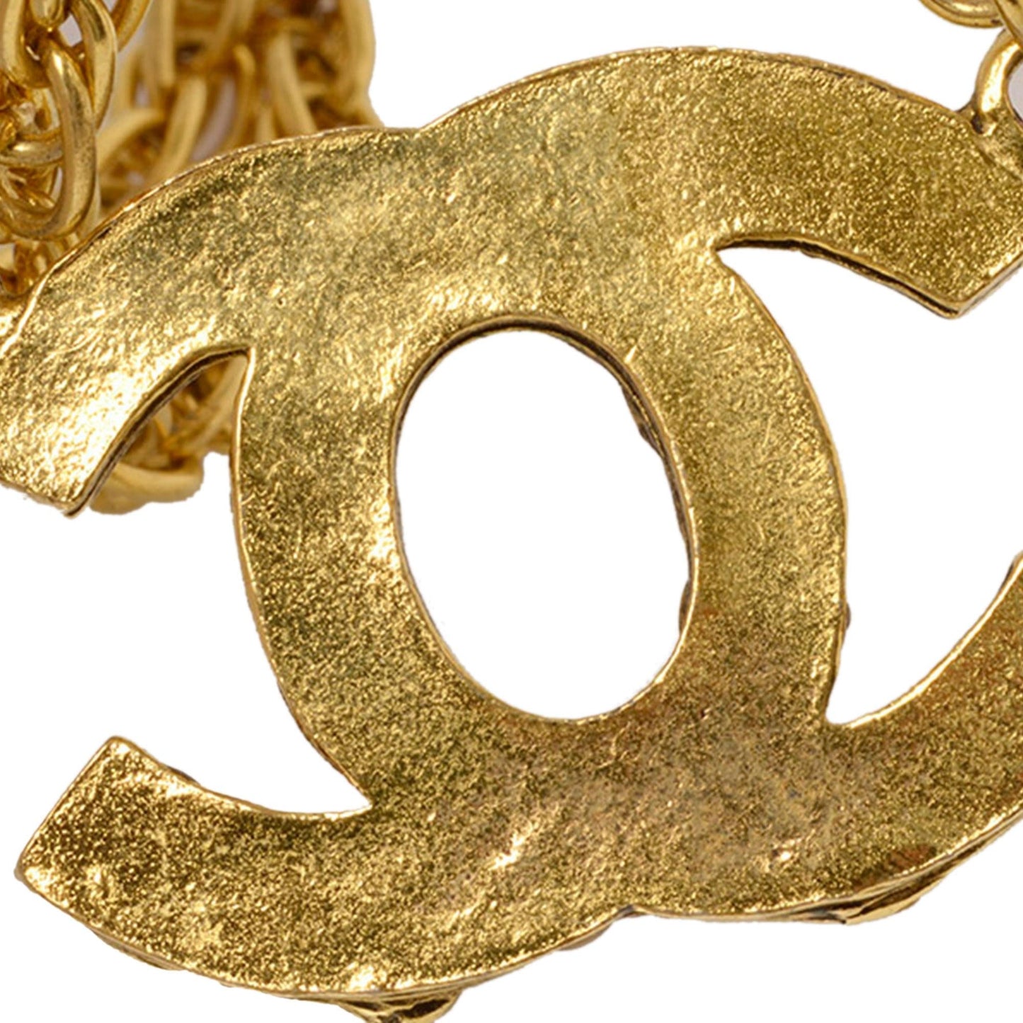 Chanel CC Strass Pendant Necklace (SHG-OOTyDp)