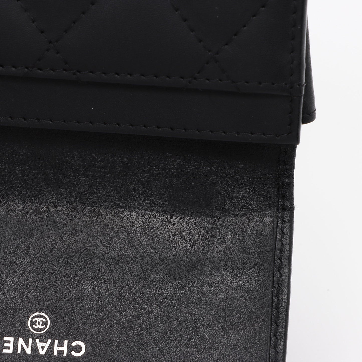 Chanel Calfskin Quilted Cambon Coin Case (SHF-iN8ZuB)