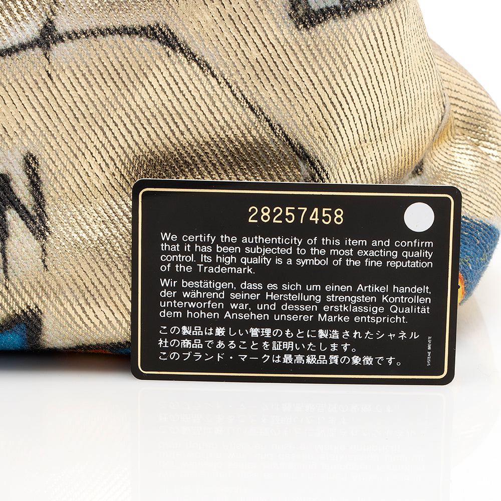 Chanel Canvas Graffiti Paris-New York Street Spirit Maxi Shopping Tote (SHF-18612)