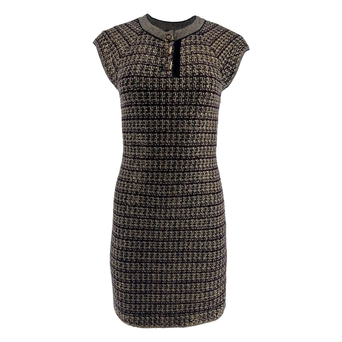 Chanel Paris-Byzance Gripoix buttons dress Multiple colors