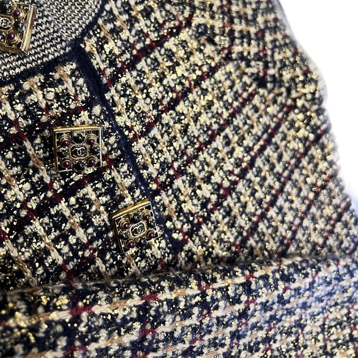 Chanel Paris-Byzance Gripoix buttons dress Multiple colors