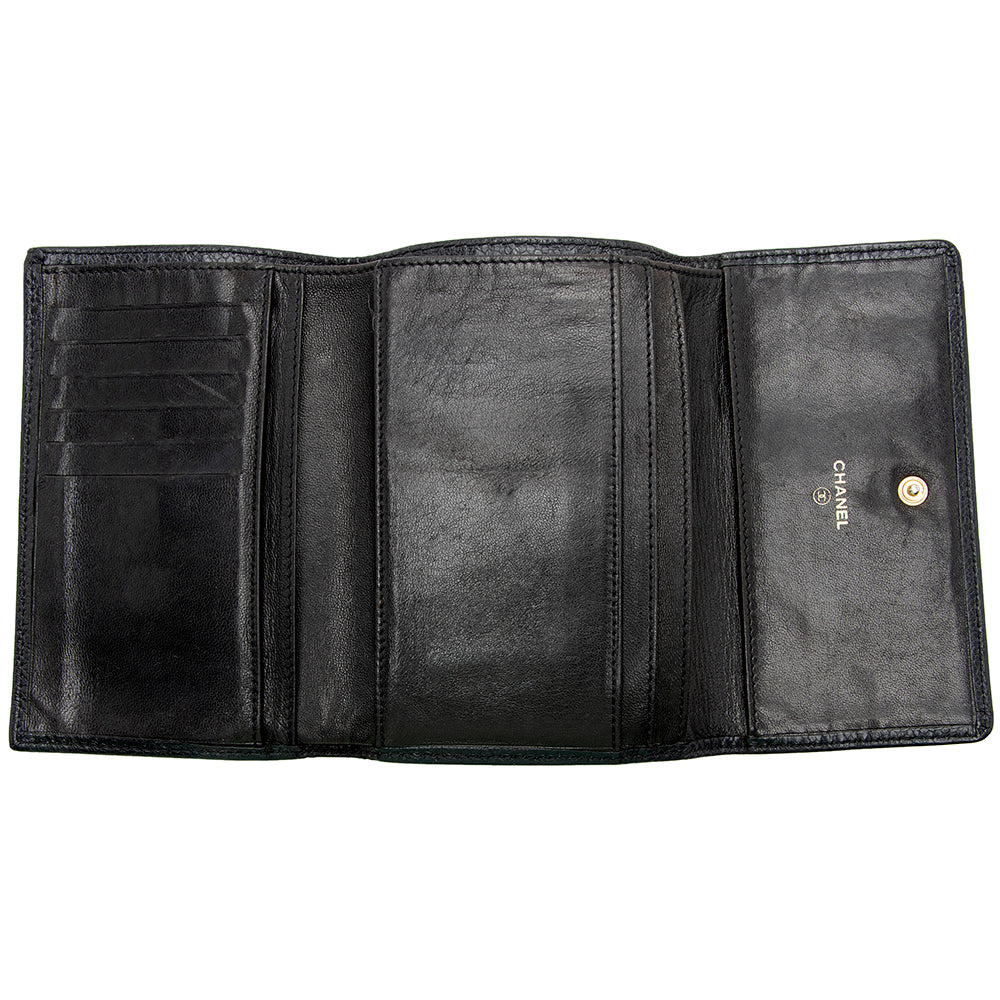 Chanel Vintage Caviar Leather CC Compact Wallet - FINAL SALE (SHF-17949)