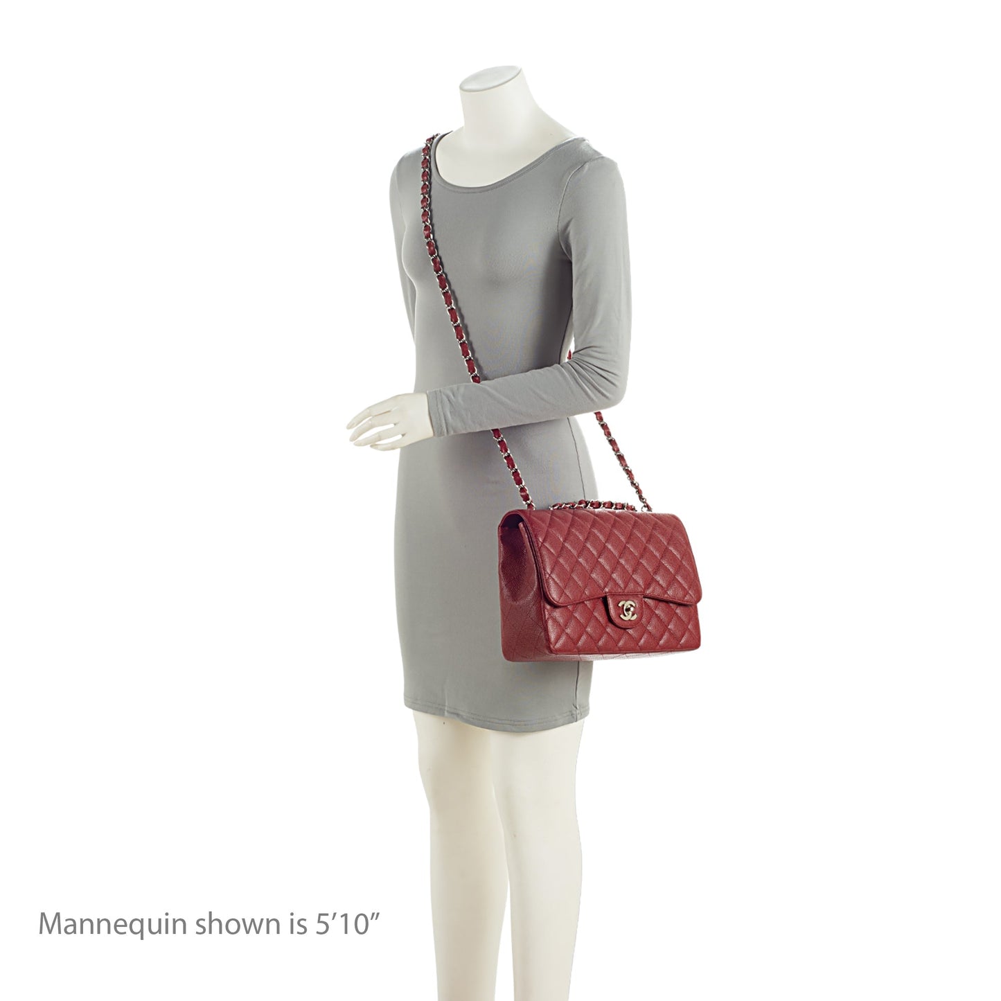 Chanel Caviar Leather Classic Jumbo Single Flap Bag (SHF-xdYaEs)