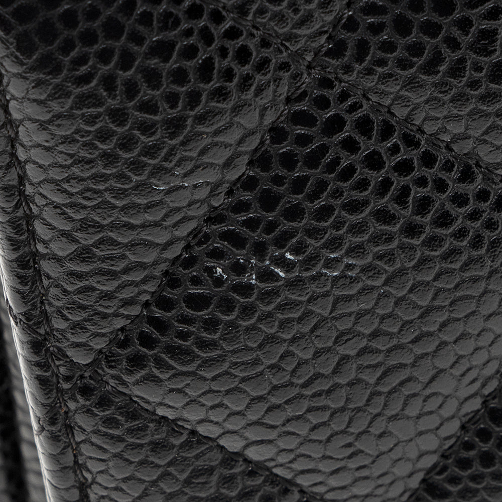 Chanel Caviar Leather Classic Maxi Double Flap Bag (SHF-21769)