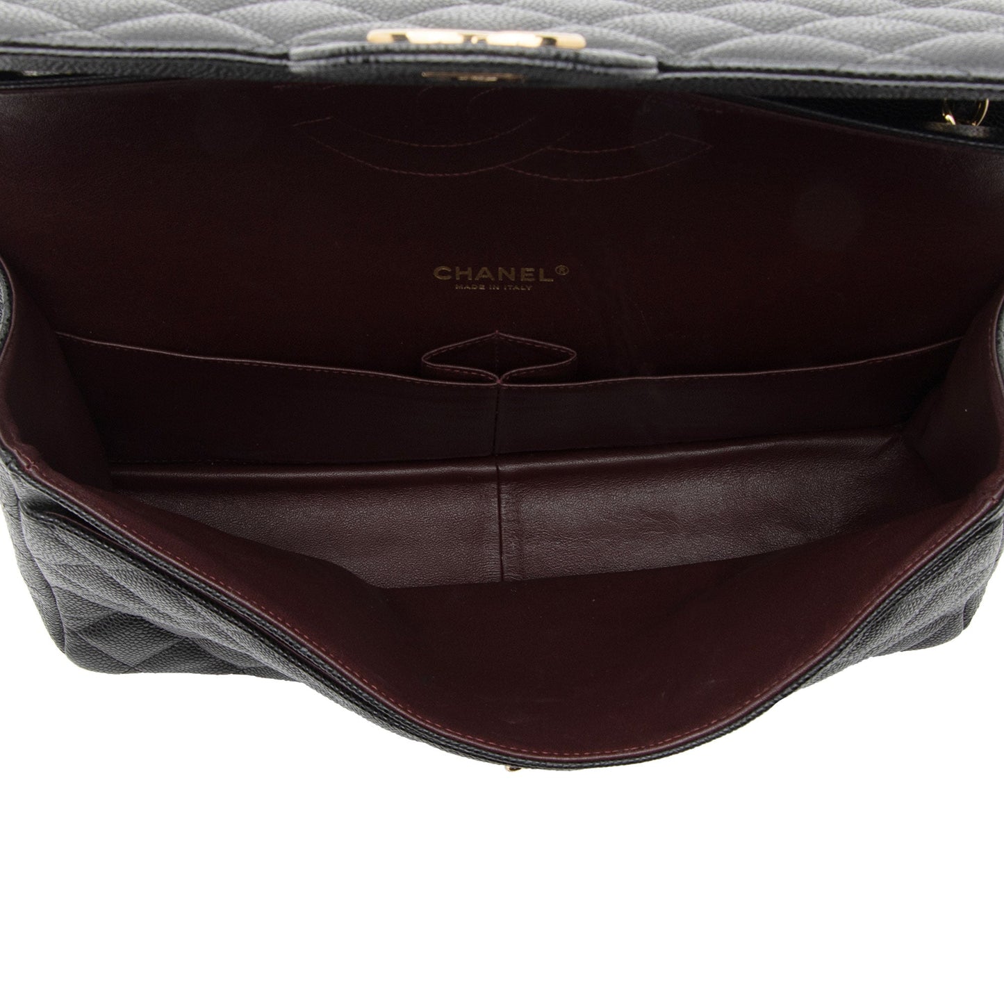 Chanel Caviar Leather Classic Maxi Double Flap Bag (SHF-ssGyC1)