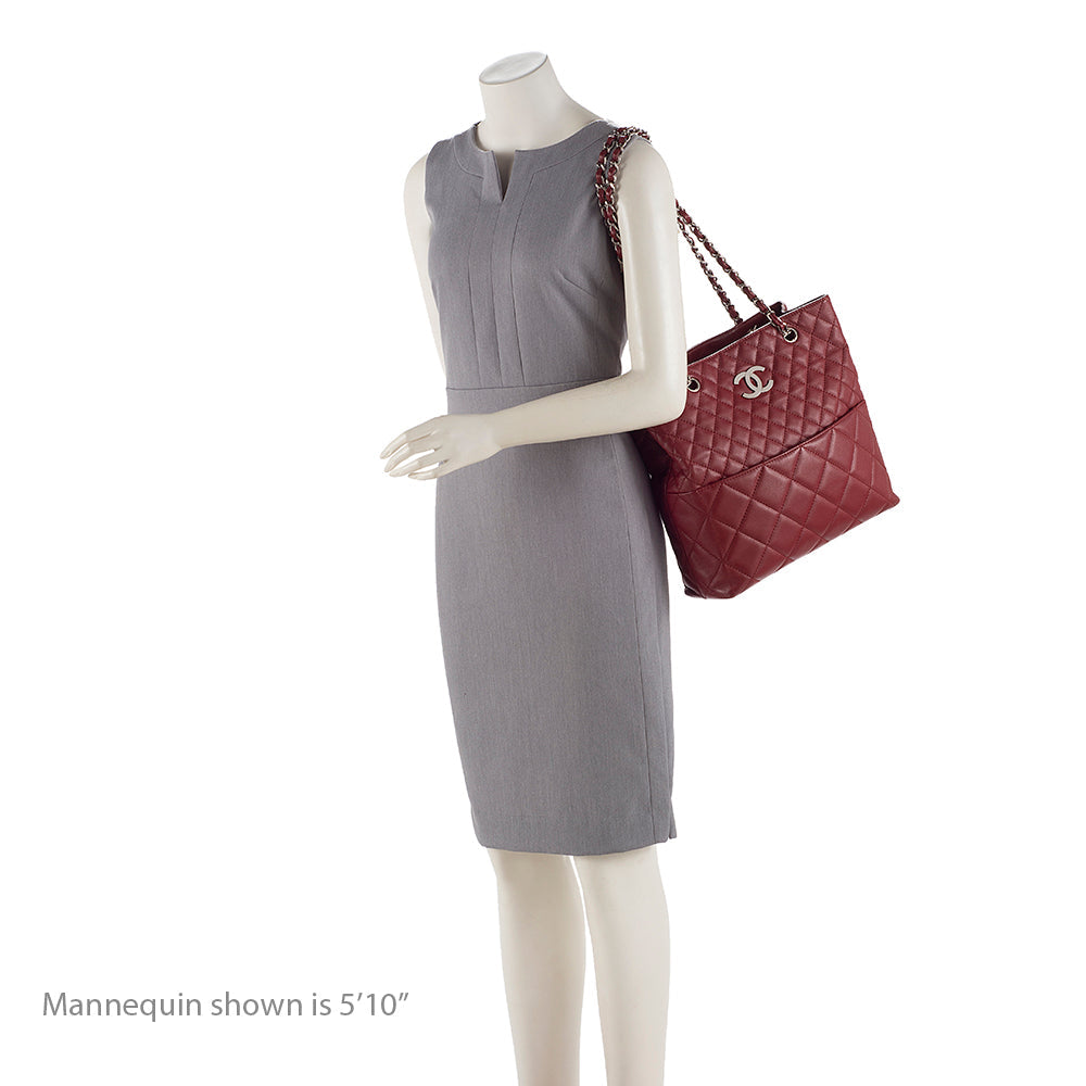 Chanel Caviar Leather In The Business North South Tote (SHF-19581)