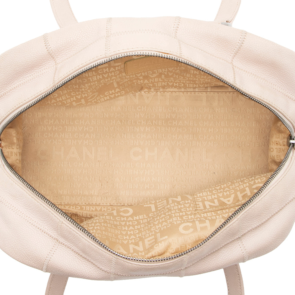 Chanel Caviar Leather LAX Bowling Satchel (SHF-18022)