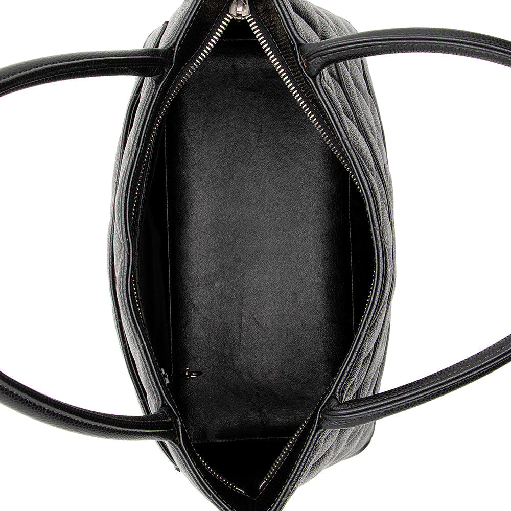 Chanel Caviar Leather Medallion Tote (SHF-16862)