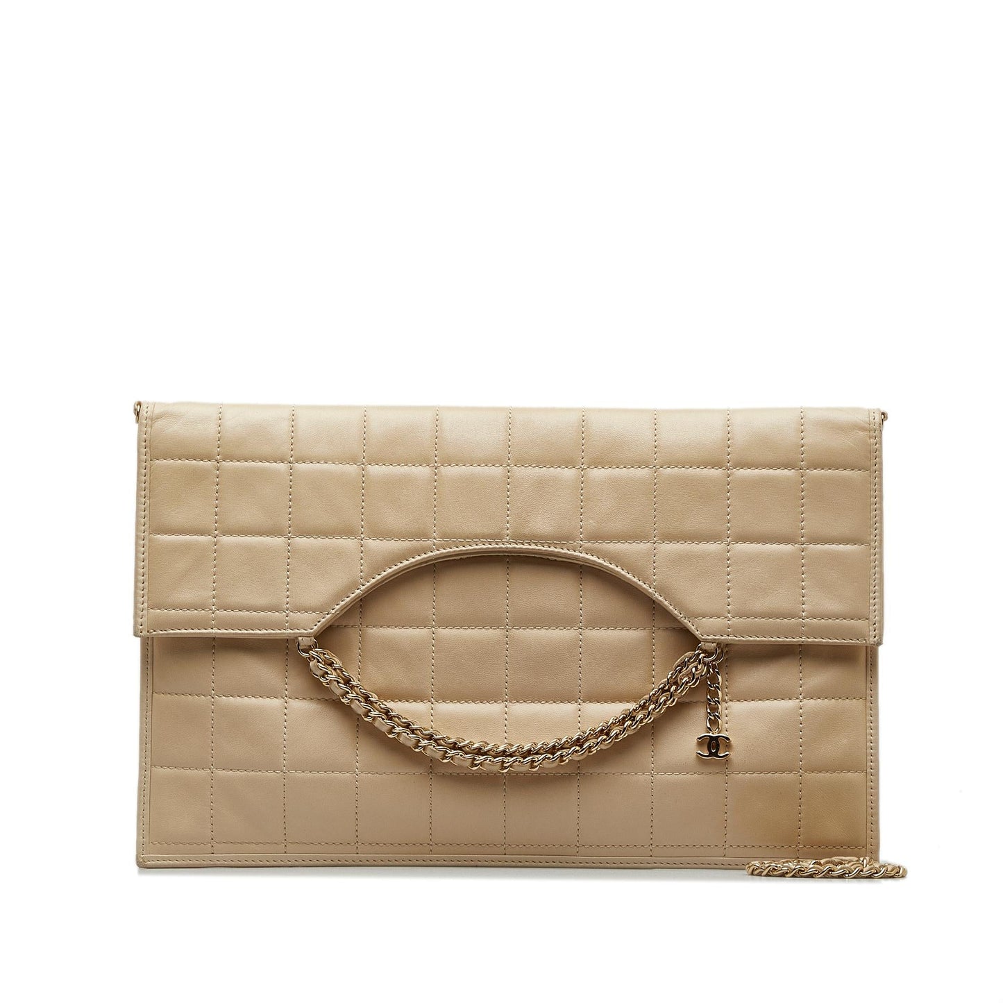 Chanel Choco Bar Fold-Over Satchel (SHG-7erKF6)