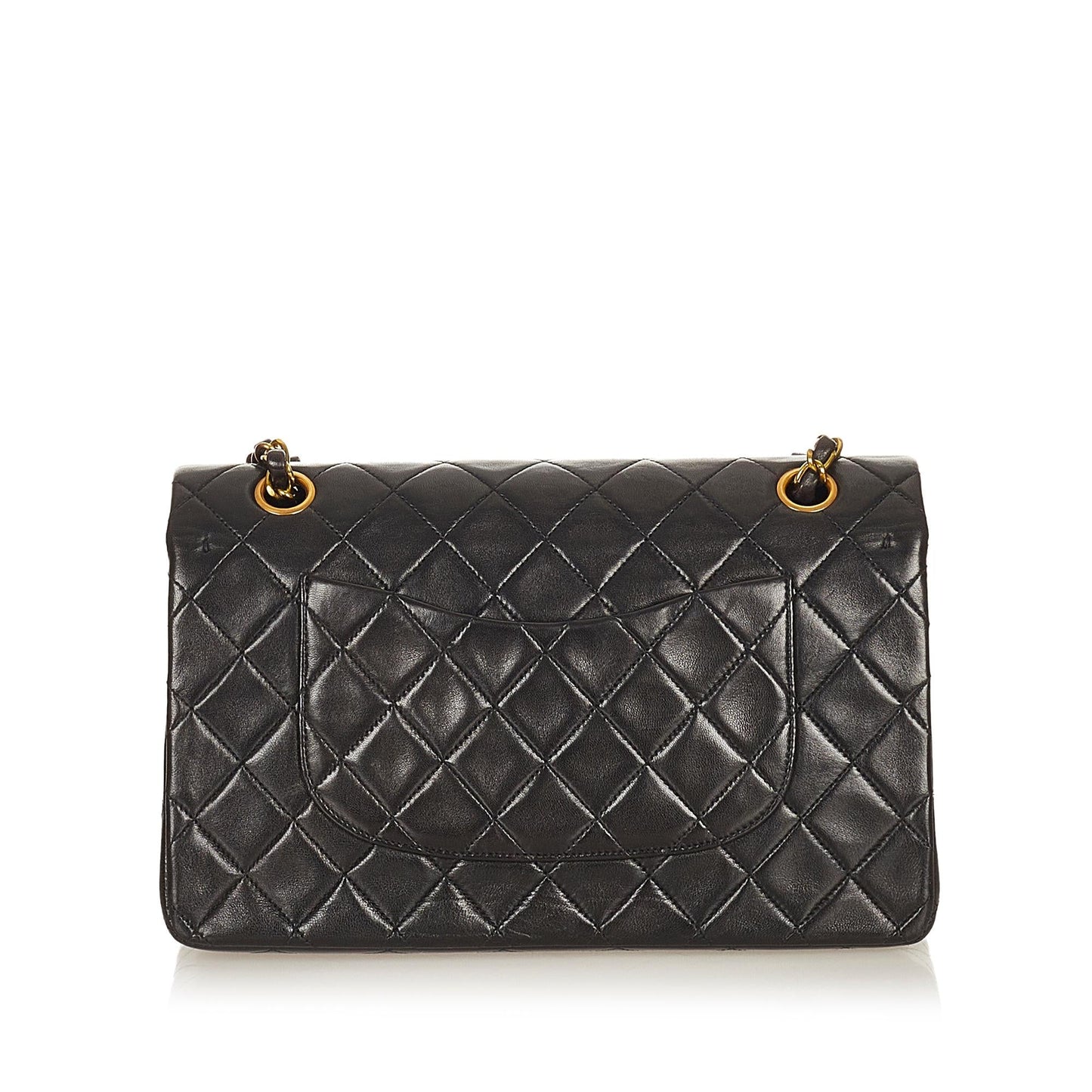 Chanel Classic Lambskin Leather Double Flap Bag (SHG-27218)