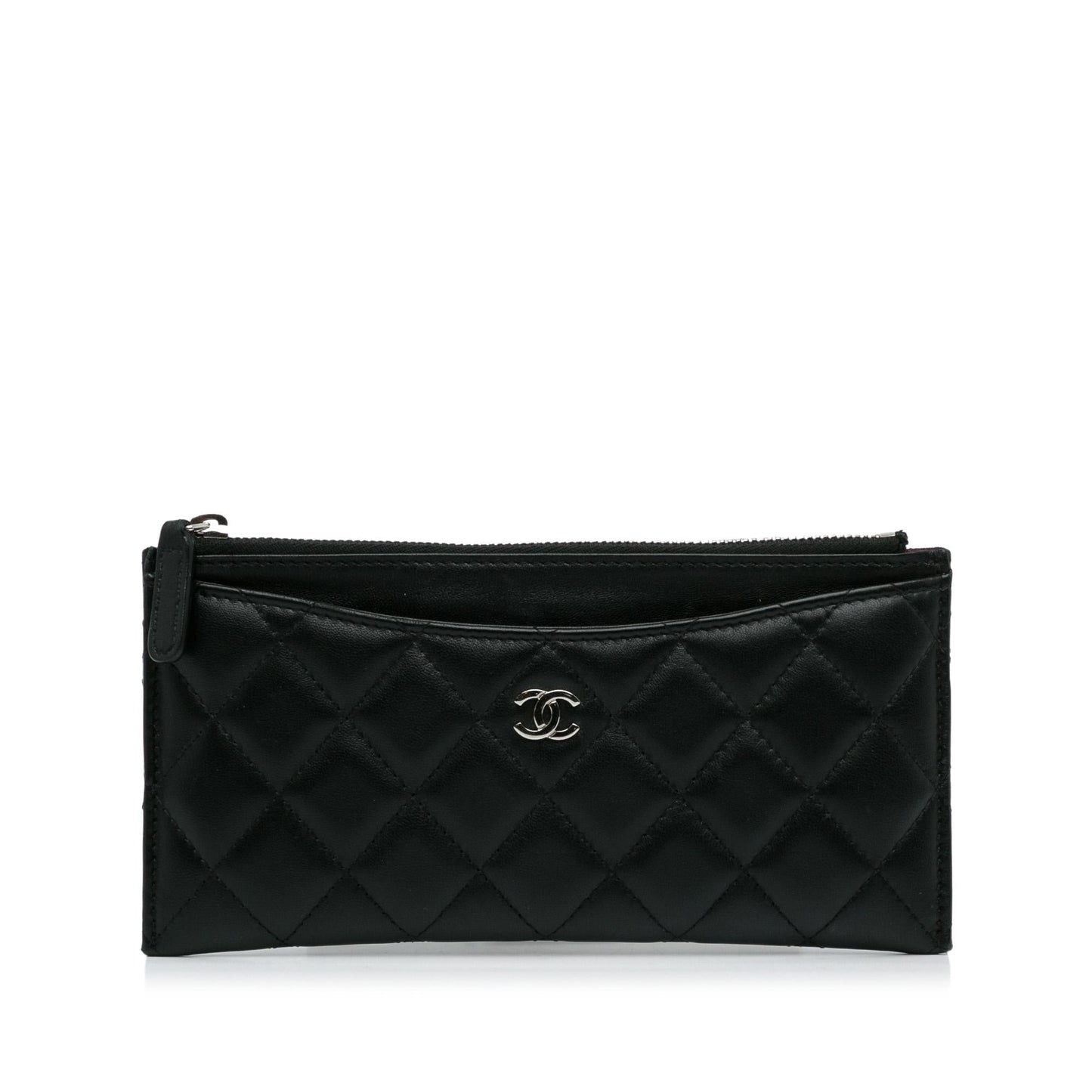 Chanel Classic Quilted Lambskin Zip Wallet (SHG-J6cOXw)