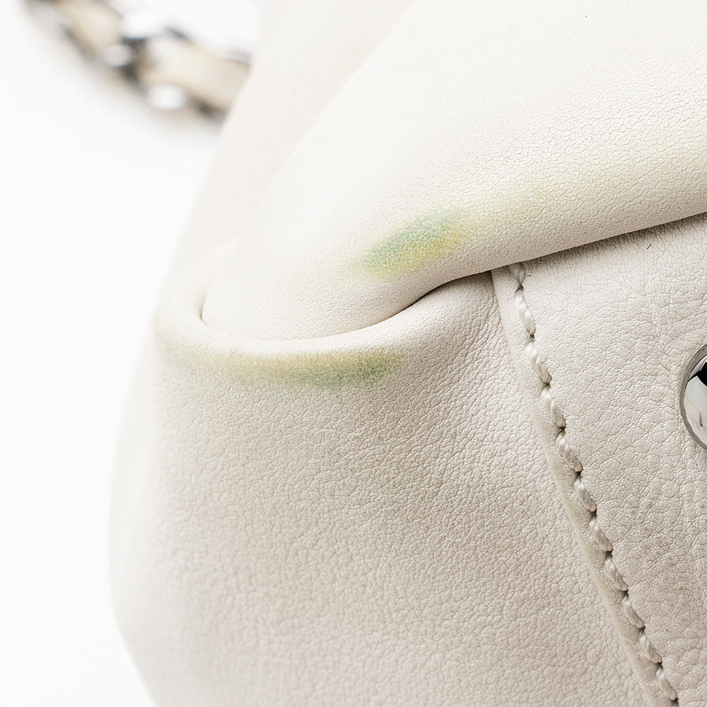 Chanel Leather Diamond Stitched Accordion Flap Shoulder Bag (SHF-19723)