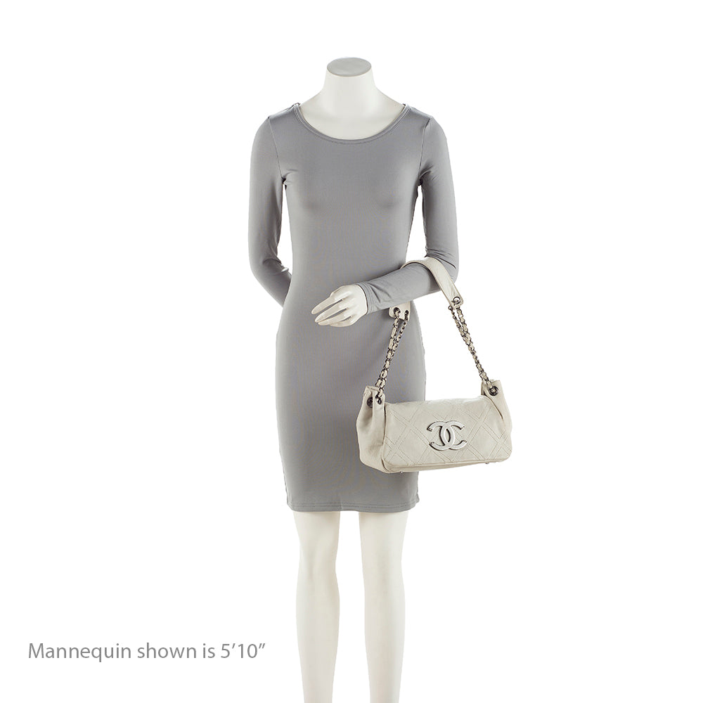 Chanel Leather Diamond Stitched Accordion Flap Shoulder Bag (SHF-19723)