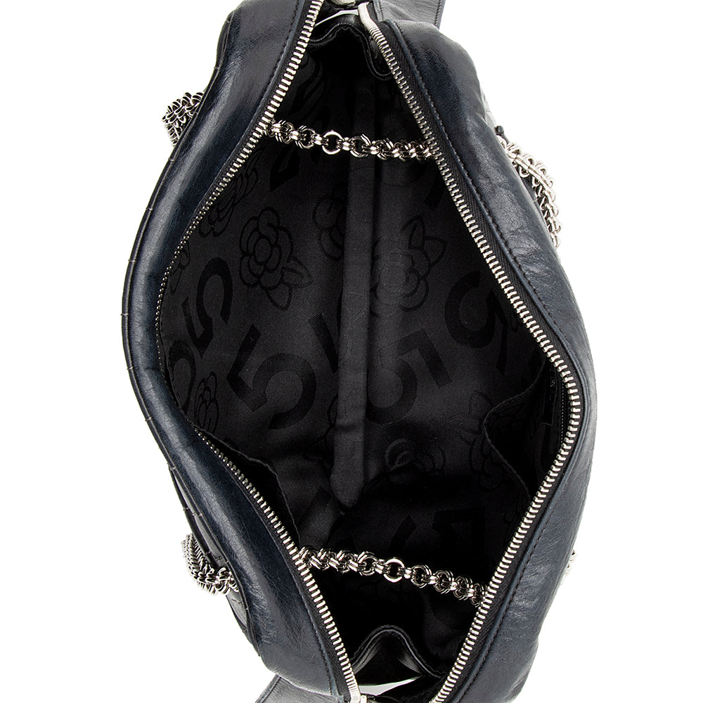 Chanel Leather Mademoiselle Chain Shoulder Bag (SHF-19207)