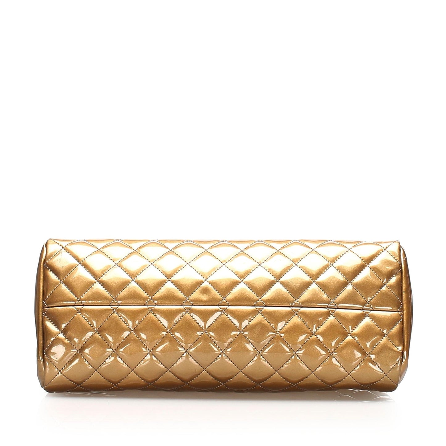 Chanel Mademoiselle Patent Leather Bowling Bag (SHG-36483)