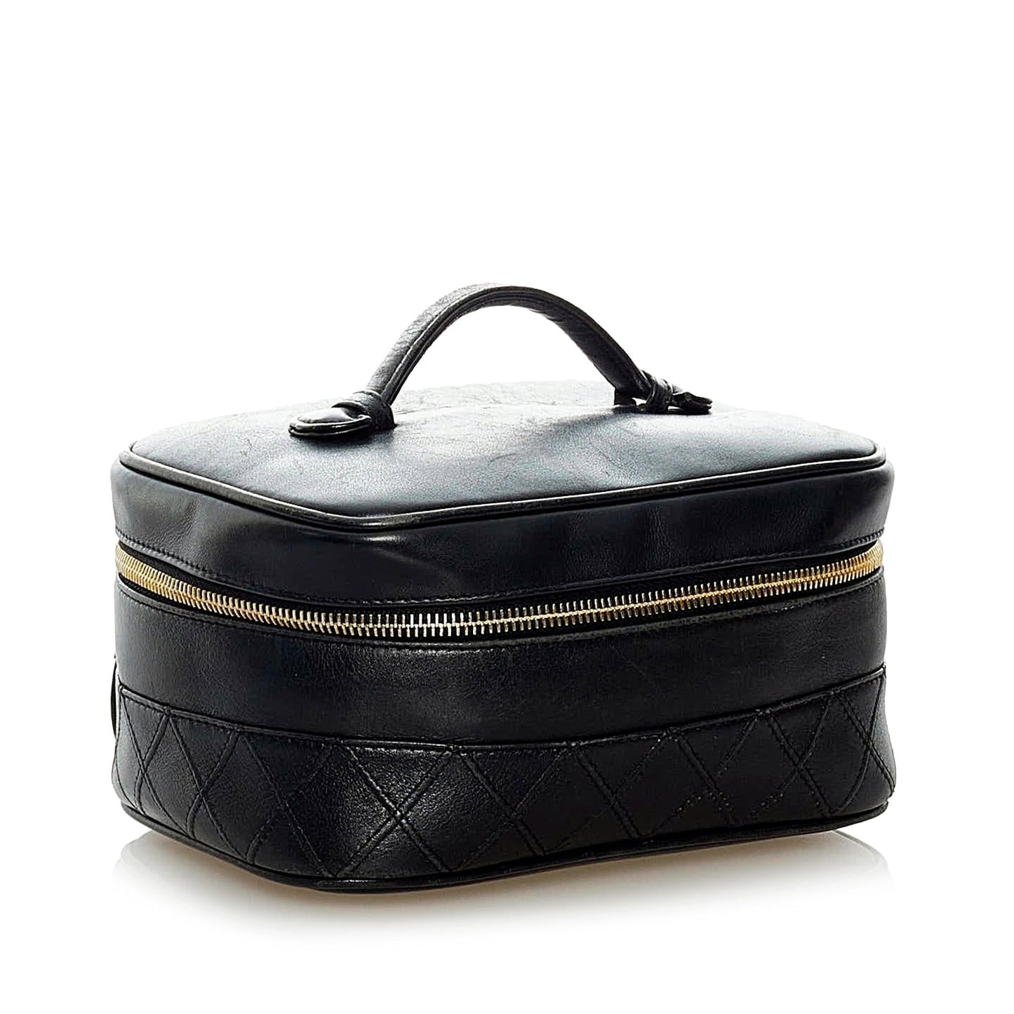Chanel Matelasse Lambskin Leather Vanity Bag (SHG-32648)
