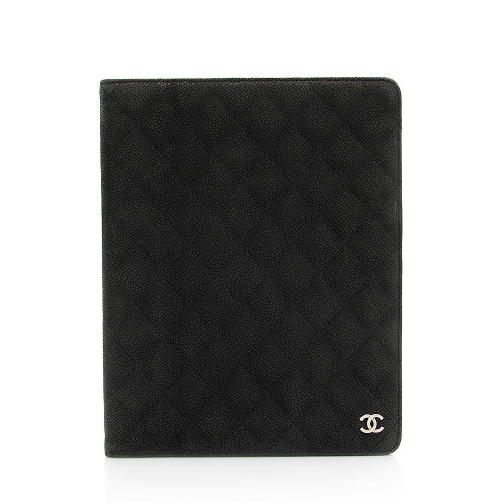 Chanel Matte Caviar Leather iPad Case - FINAL SALE (SHF-20079)