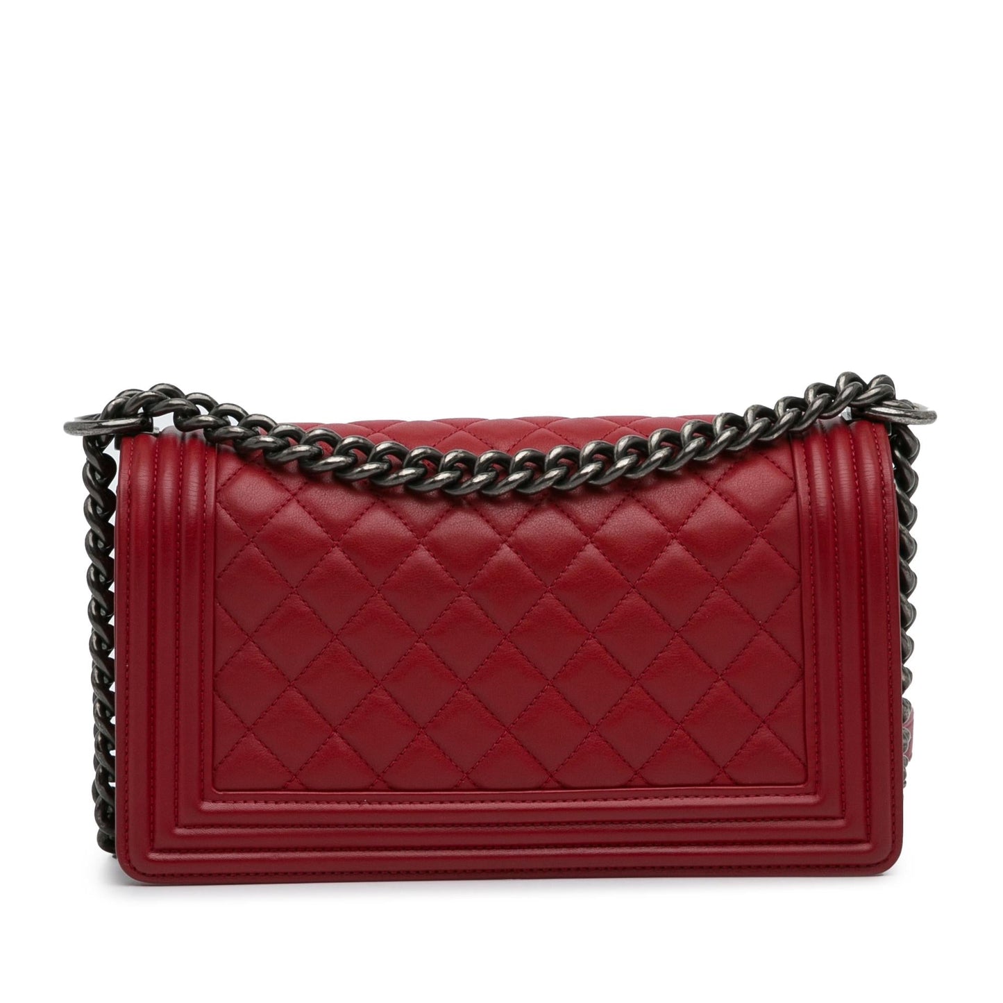 Chanel Medium Lambskin Boy Flap Bag (SHG-HGvn58)