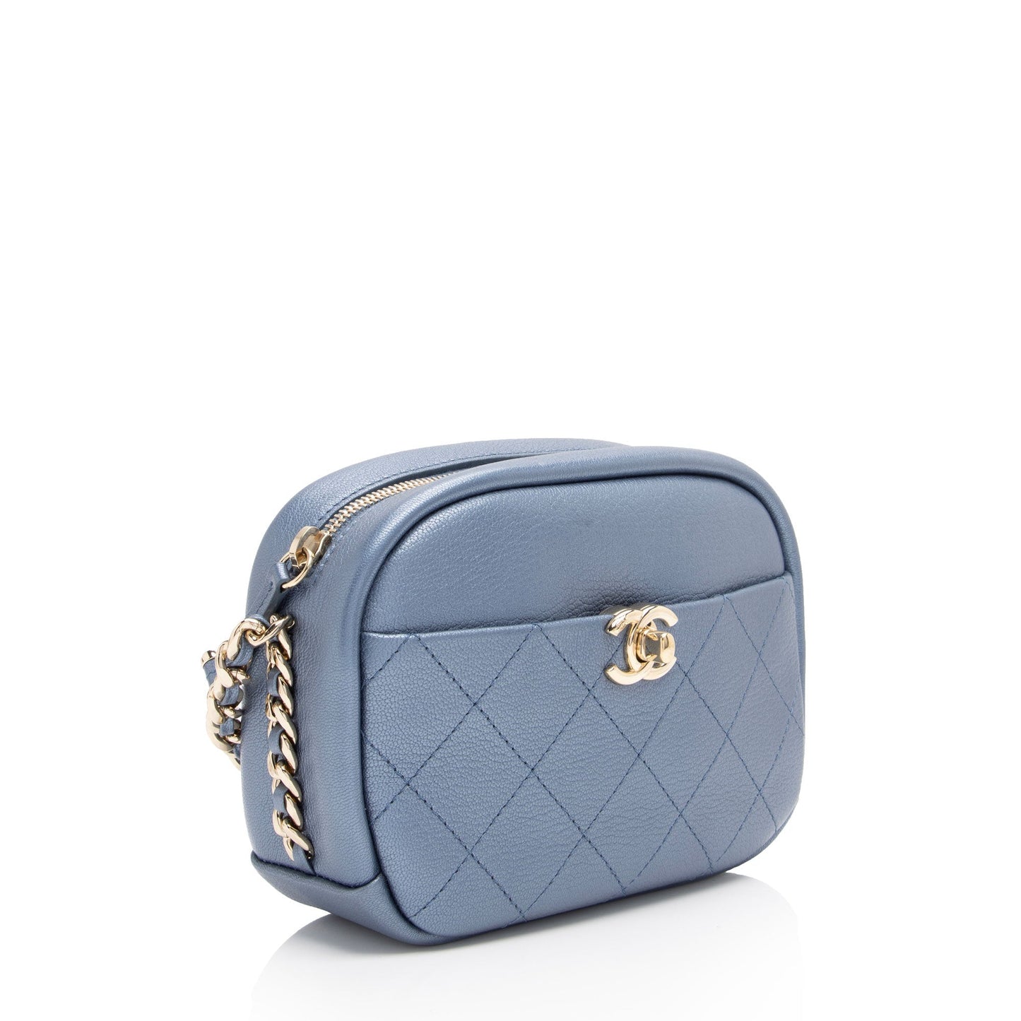 Chanel Metallic Goatskin Casual Trip Camera Bag (SHF-jQIRUc)