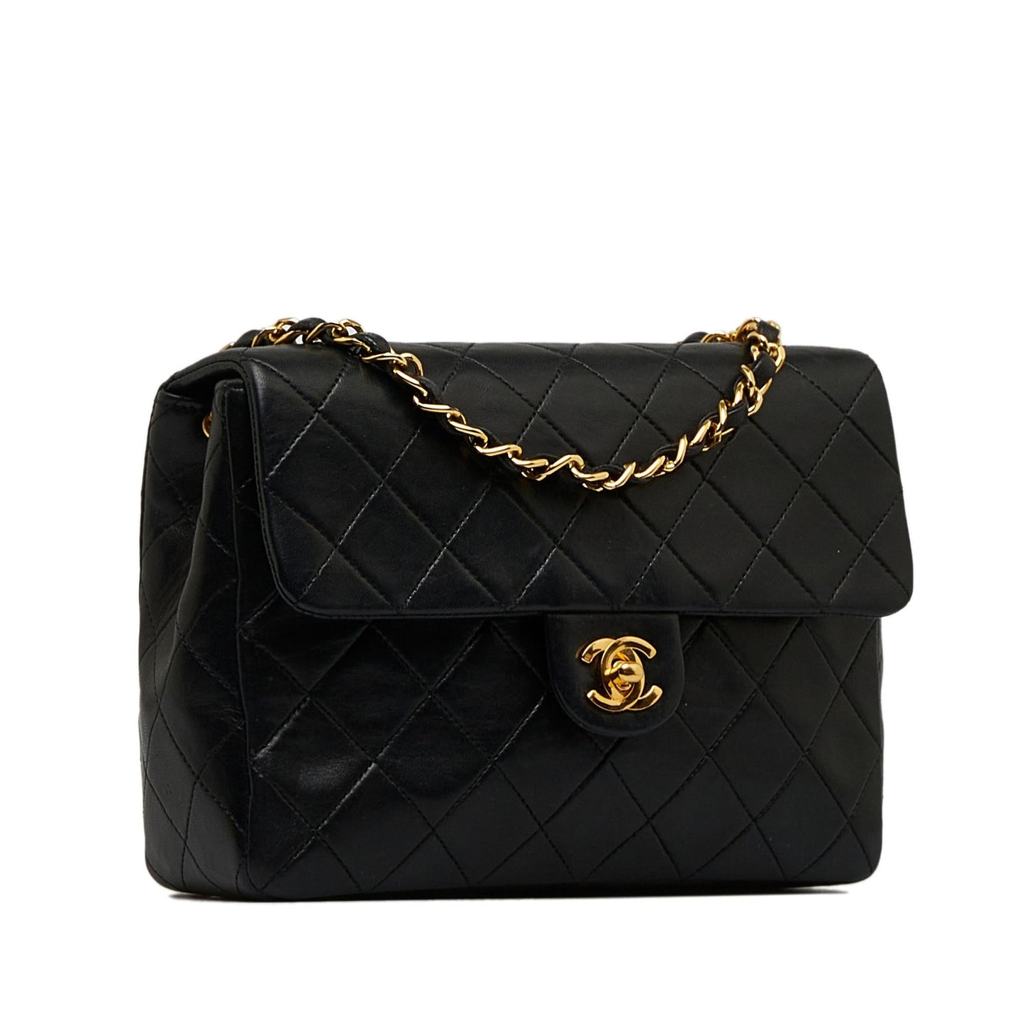 Chanel Mini Classic Lambskin Square Flap (SHG-kqyz2i)