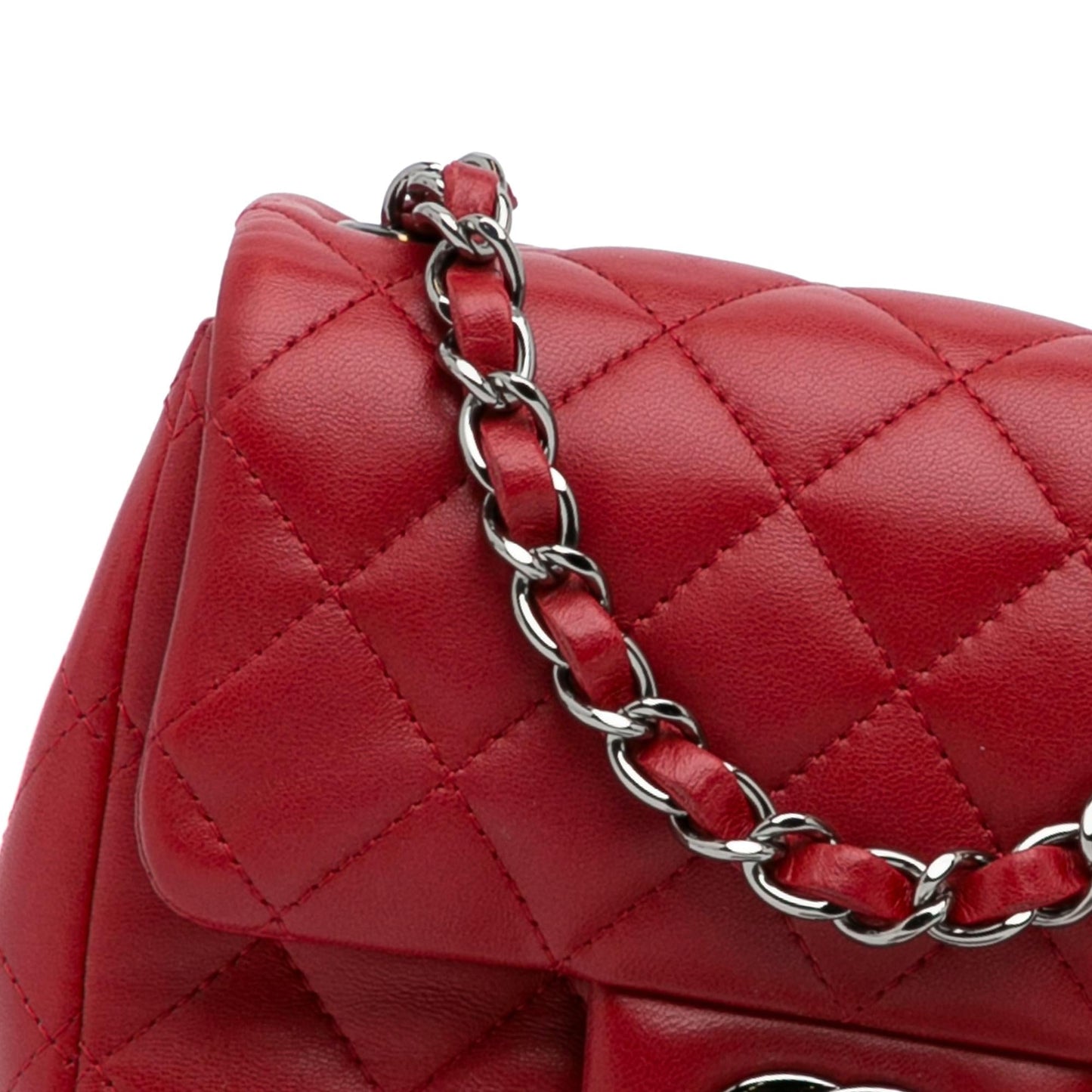 Chanel Mini Classic Lambskin Square Single Flap (SHG-xpK8dp)