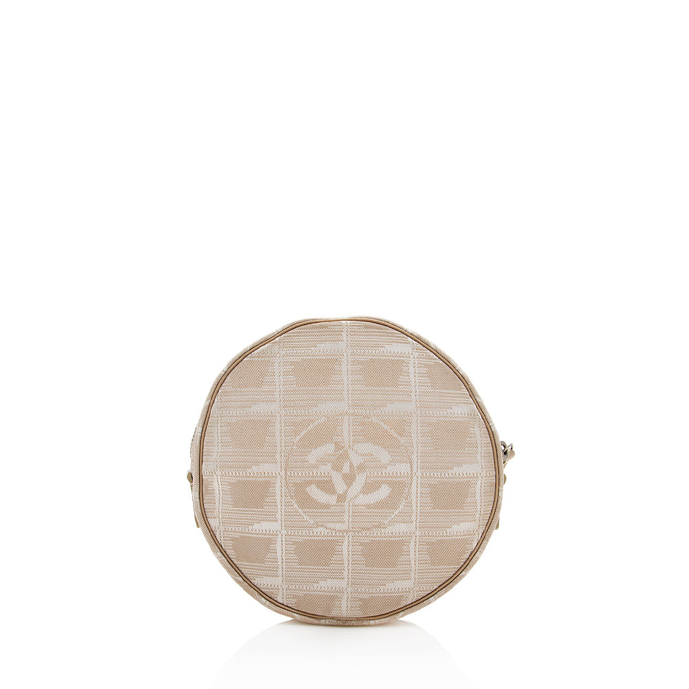 Chanel Nylon Travel Ligne Round Wristlet - FINAL SALE (SHF-16835)