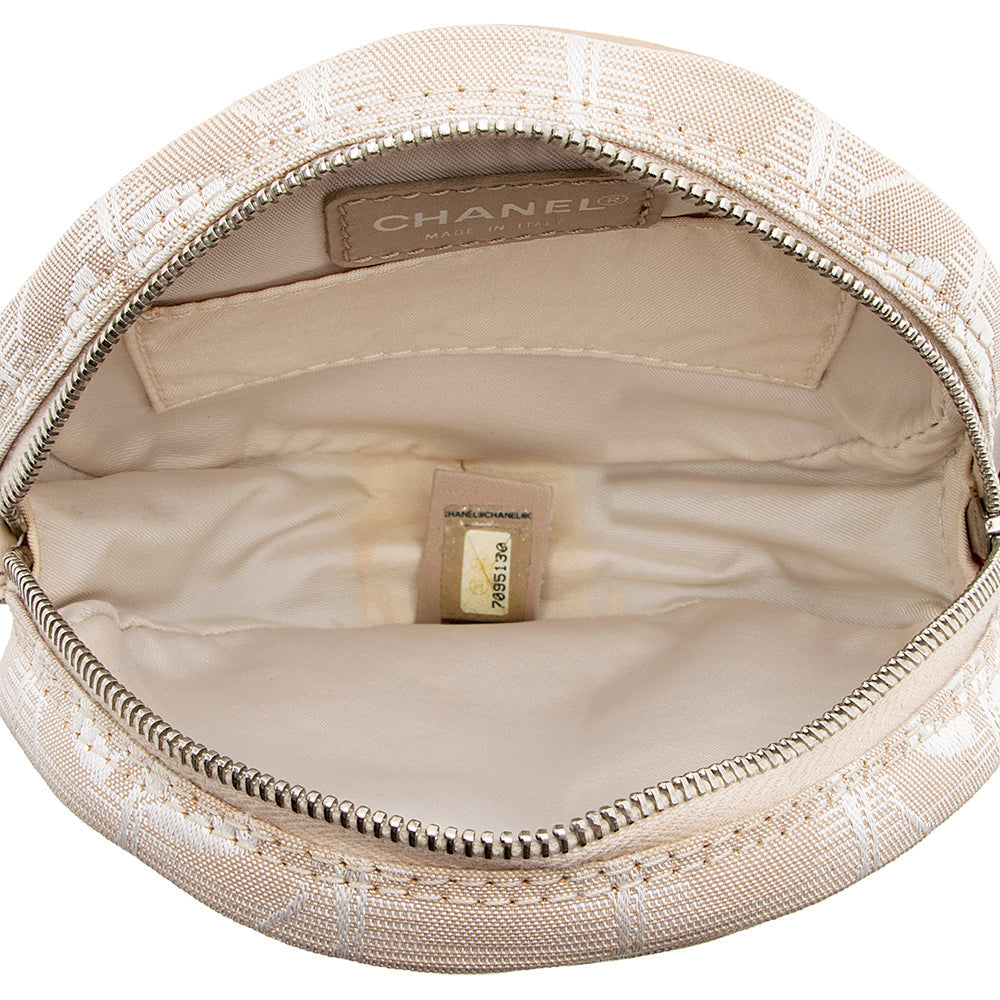 Chanel Nylon Travel Ligne Round Wristlet - FINAL SALE (SHF-16835)