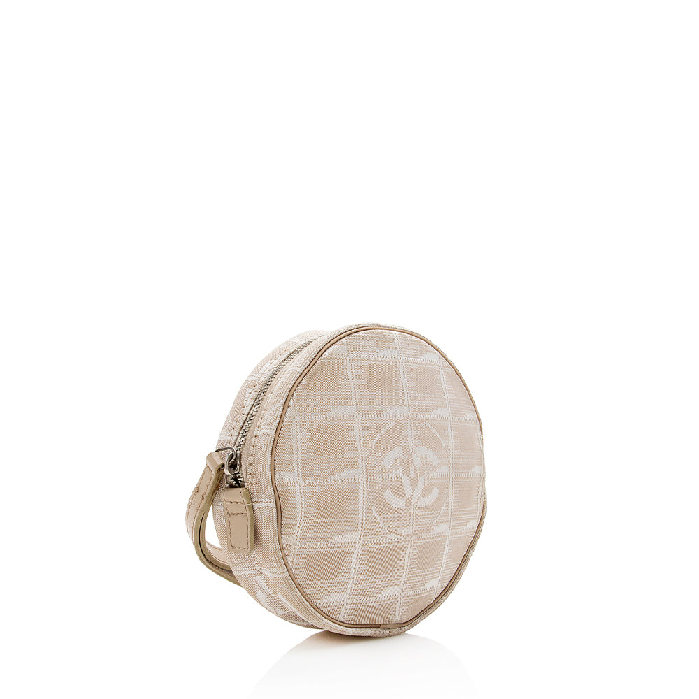 Chanel Nylon Travel Ligne Round Wristlet - FINAL SALE (SHF-16835)