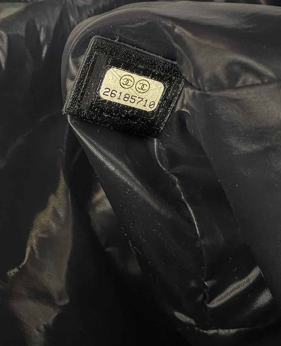 Chanel Sac Seau Paris-Hamburg en laine bleu