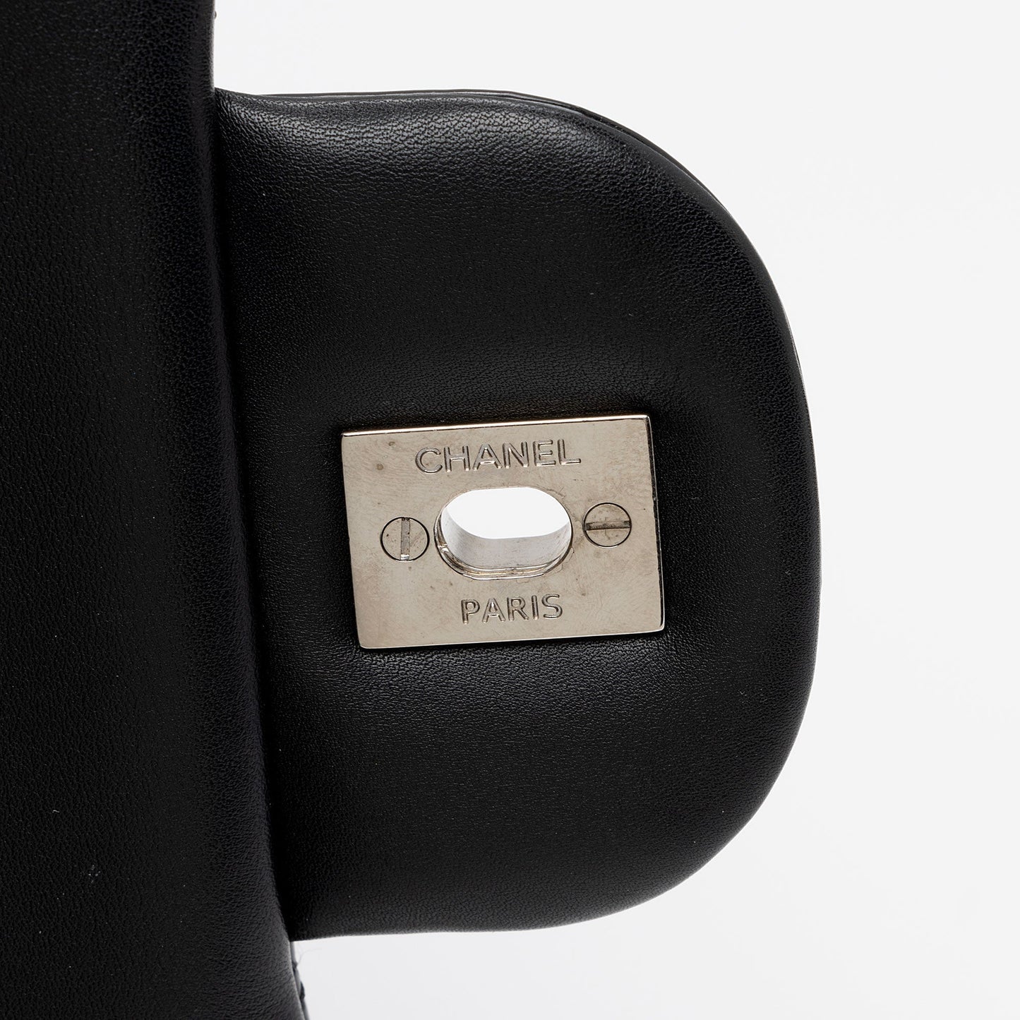 Chanel Patent Leather Classic Jumbo Double Flap Bag (SHF-zuaFhW)