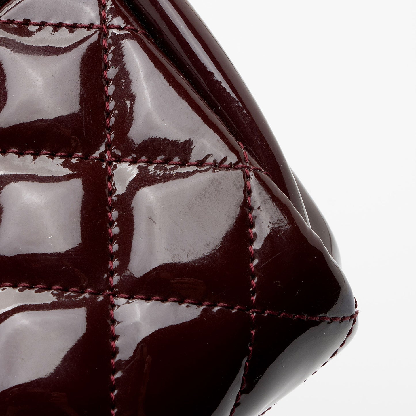 Chanel Patent Leather Just Mademoiselle Bowler Bag (SHF-HKPpy4)
