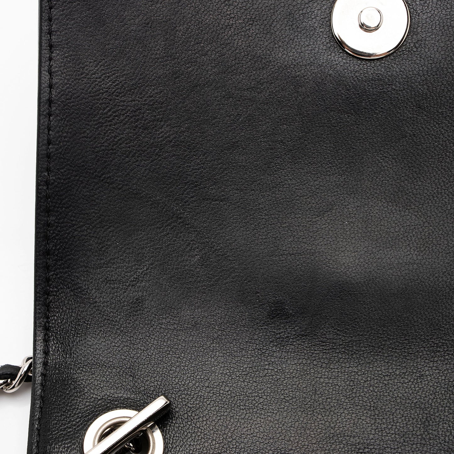 Chanel Patent Leather Striped Plexiglass Brick Boy Mini Flap Bag (SHF-0FlNDK)