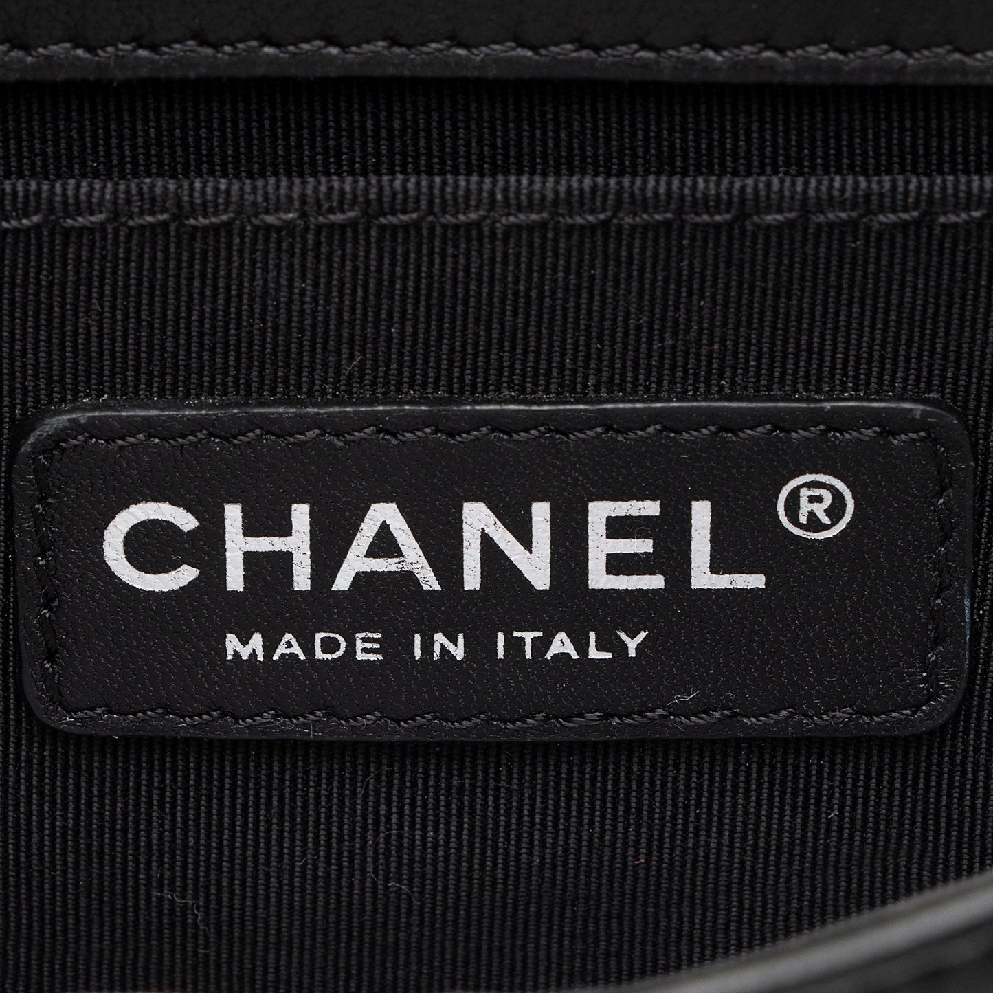 Chanel Patent Leather Striped Plexiglass Brick Boy Mini Flap Bag (SHF-0FlNDK)