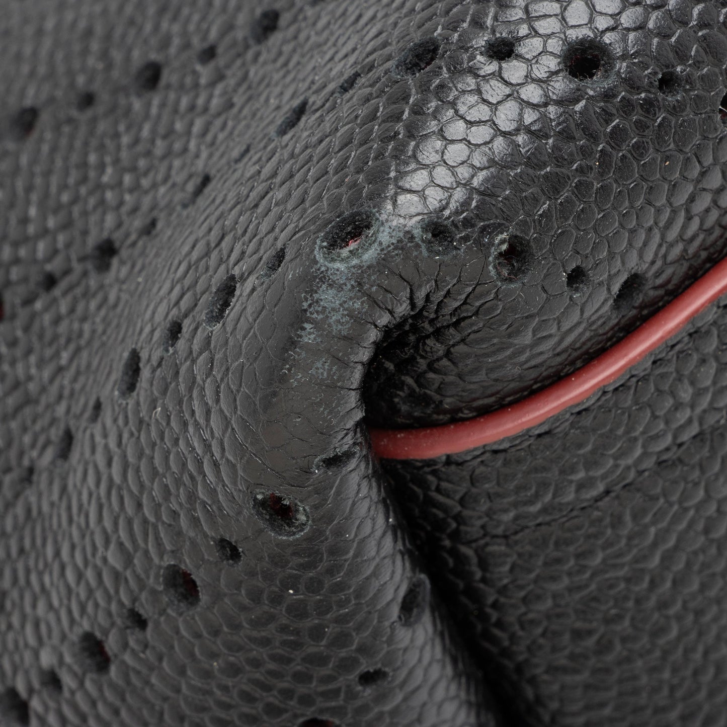 Chanel Perforated Caviar Leather CC Shopping Tote (SHF-23460)